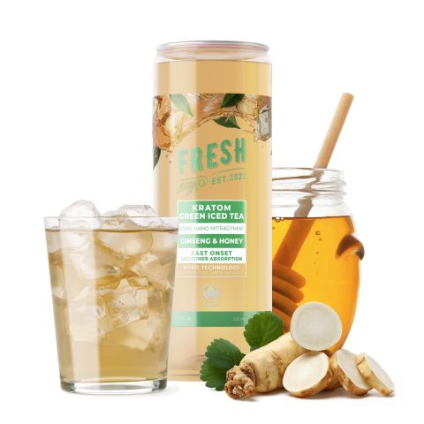50mg Mitragynine, Nano, Kratom Iced Tea - Ginseng & Honey - Thumbnail 2