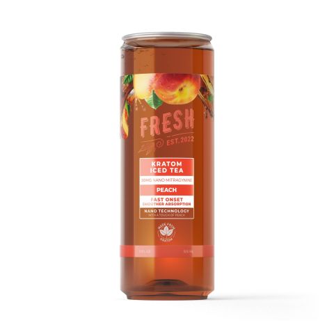 50mg Mitragynine & Kratom Nano Iced Tea - Peach - Fresh - Thumbnail 1