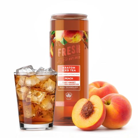 50mg Mitragynine & Kratom Nano Iced Tea - Peach - Fresh - Thumbnail 2
