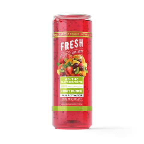 300mg - Fruit Punch THC Water - D8 Nano - Fresh - Thumbnail 1